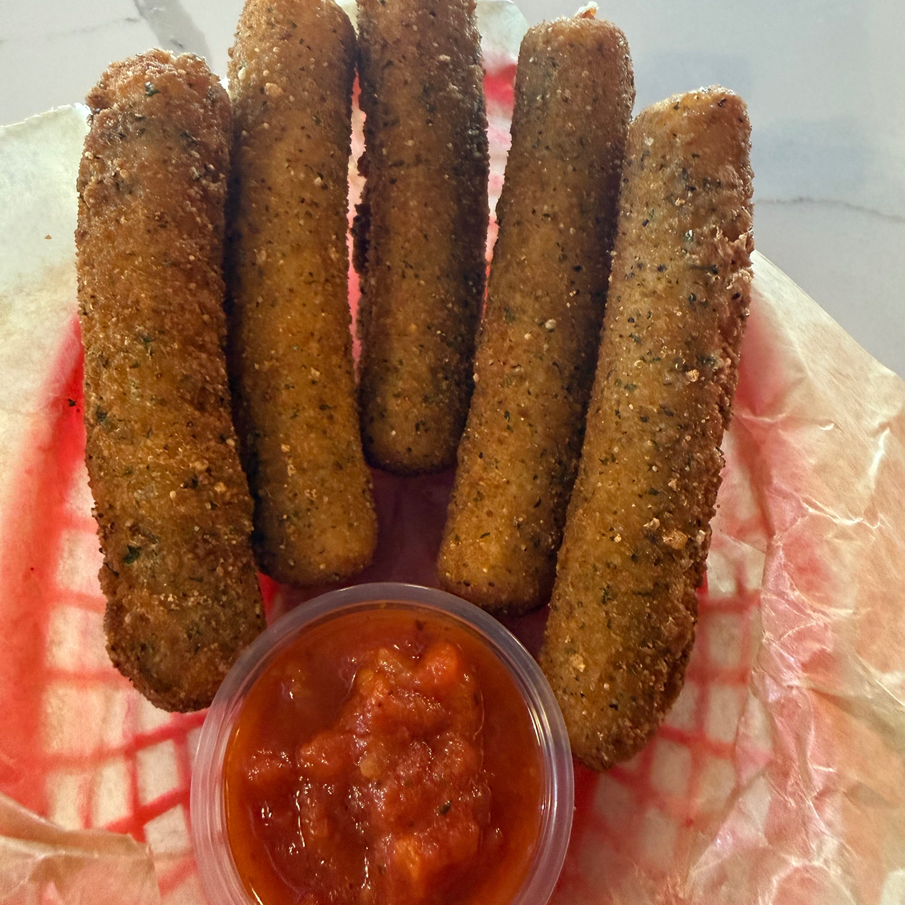 Mozzarella sticks.
